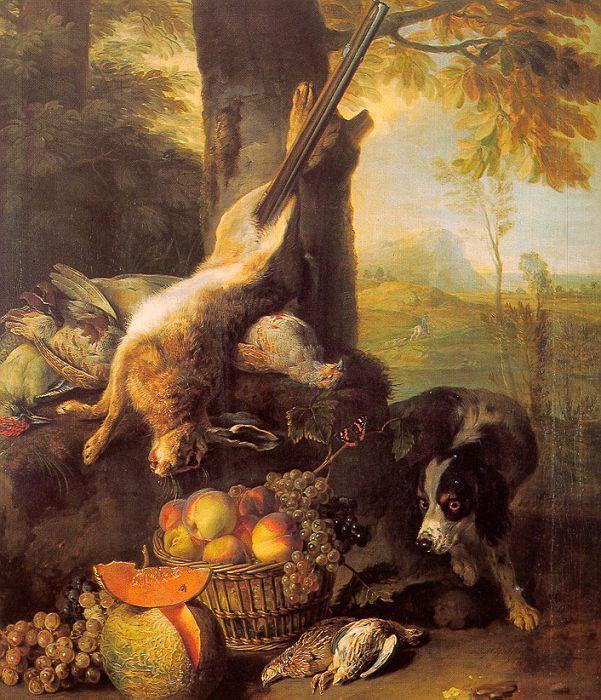 Still Life with Dead Hare and Fruit, Francois Desportes